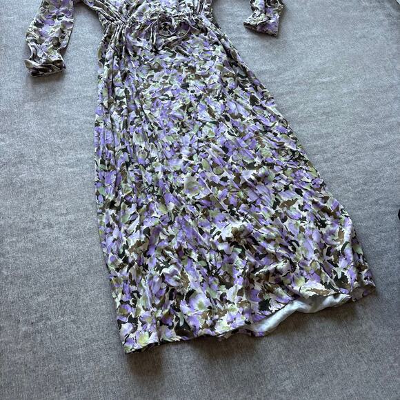 Floral Maxi Dress Cinch Waist - Picture 2 of 5